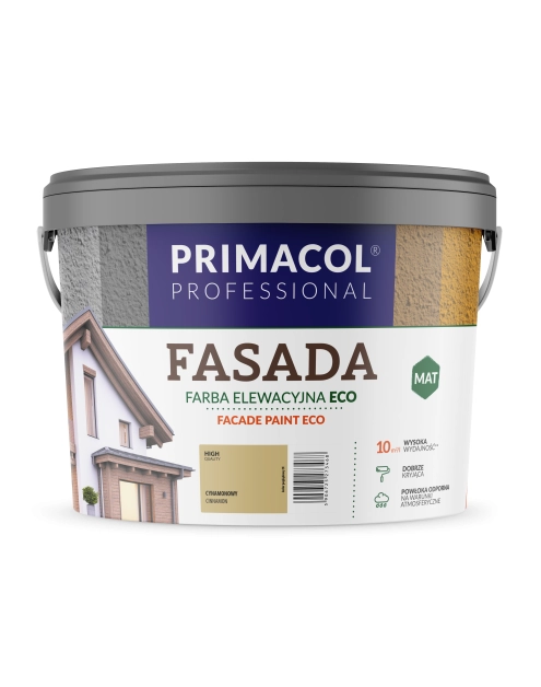 Zdjęcie: Farba fasadowa Eco kolor cynamonowy 9 L PRIMACOL