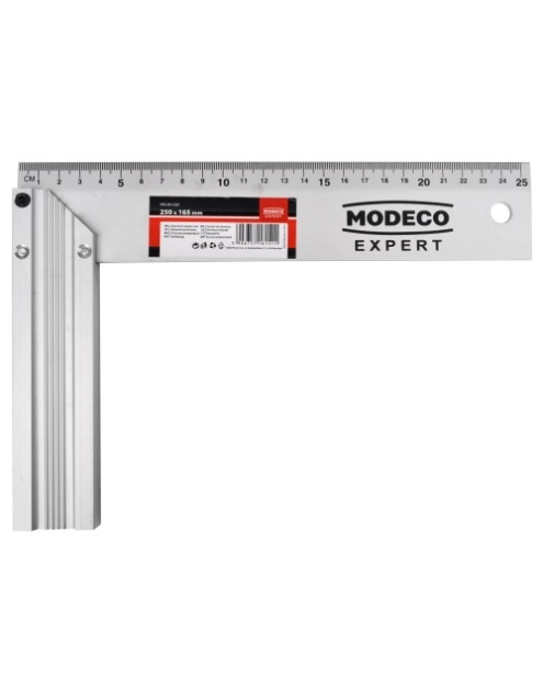 Zdjęcie: Kątownik aluminiowy 250 mm MODECO EXPERT