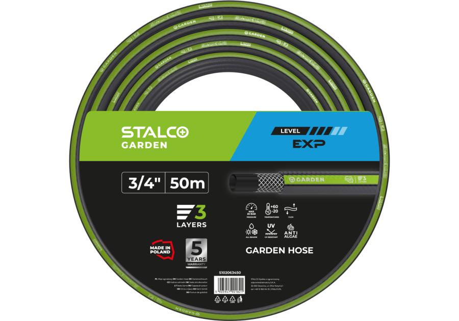 Zdjęcie: Wąż ogrodowy EXP 3/4" 50 m STALCO GARDEN