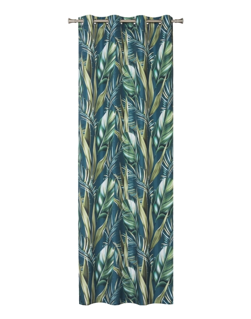 Zdjęcie: Zasłona z kółkami Fiji 140x260 cm morska UNIGLOB