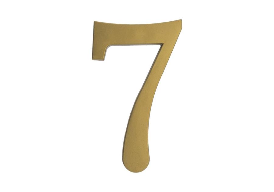 Zdjęcie: Cyfra 7 plastikowa, złota, 180 mm METRO