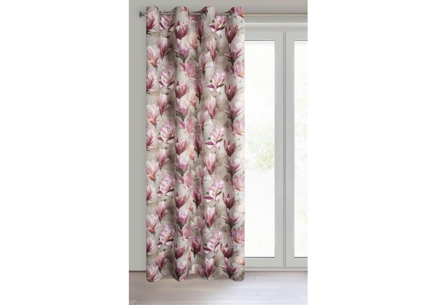 Zdjęcie: Zasłona gotowa Lari 140x250 cm beżowy EUROFIRANY