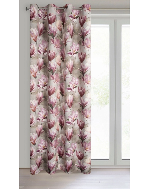 Zdjęcie: Zasłona gotowa Lari 140x250 cm beżowy EUROFIRANY