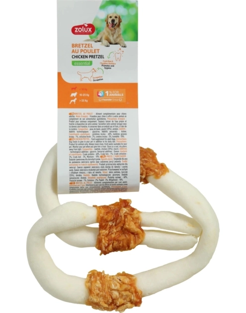 Zdjęcie: Gryzak dla psa precel z kurczakiem 12 cm ZOLUX