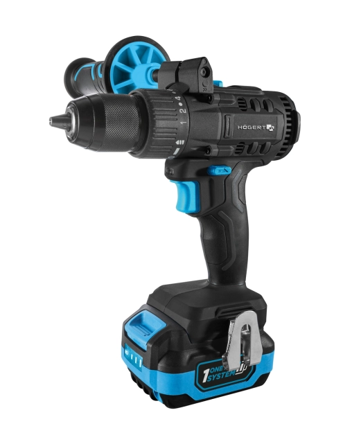 Zdjęcie: Wiertarko-wkrętarka bezszczotkowa 80 Nm zestaw HOGERT TECHNIK