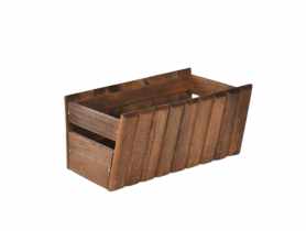 Doniczka balkonowa Stokrotka 20x40x17 cm brąz SOBEX