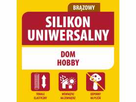 Silikon uniwersalny 280 ml brązowy SOUDAL