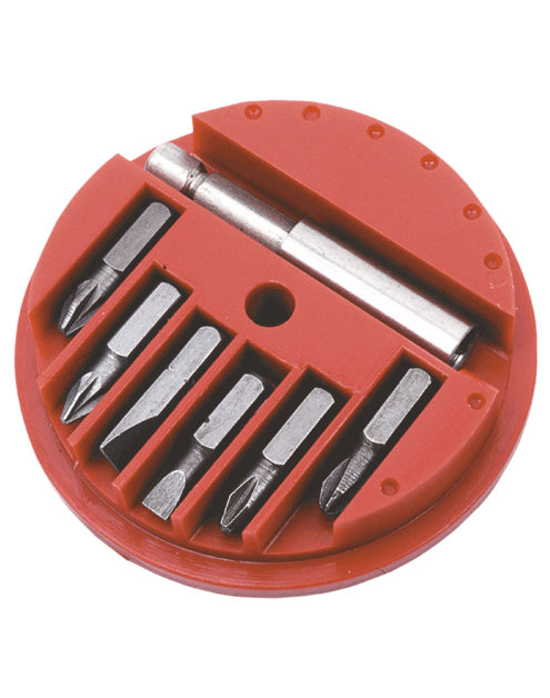 Zdjęcie: Końcówki wkrętakowe z uchwytem, zestaw 7 sztuk TOP TOOLS