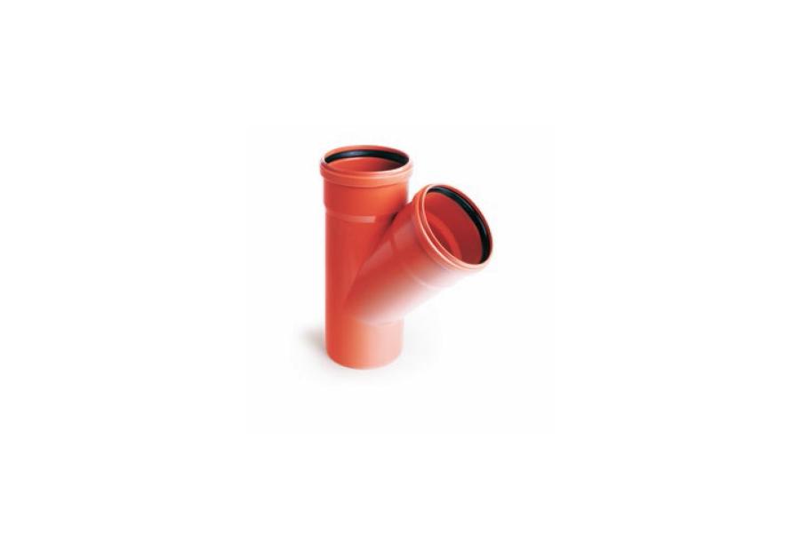 Zdjęcie: Trójnik kanalizacyjny KZ PVC 160/160 45 stopni PIPE LIFE