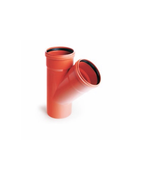 Zdjęcie: Trójnik kanalizacyjny KZ PVC 160/160 45 stopni PIPE LIFE