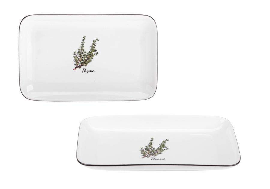 Zdjęcie: Półmisek Prowansja 20 cm z porcelany New Bone 81480 Thyme RAVI