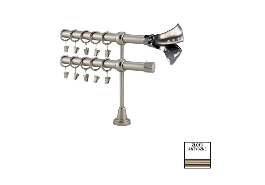 Zdjęcie: Karnisz podwójny Valentina fi 19 mm - 320 cm angelo ali złoto KARWEL