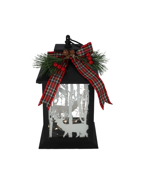 Zdjęcie: Latarenka plastikowa 15 LED czarna 14 x 14 x 25,5 cm, 3xAAA (w zestawie) JUMI