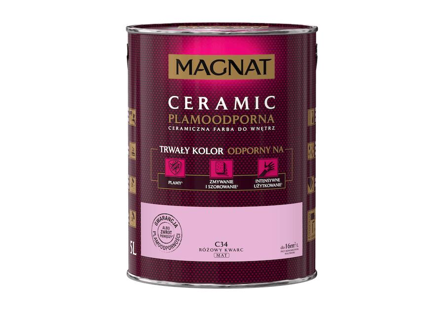 Zdjęcie: Farba ceramiczna 5 L różowy kwarcyt MAGNAT CERAMIC