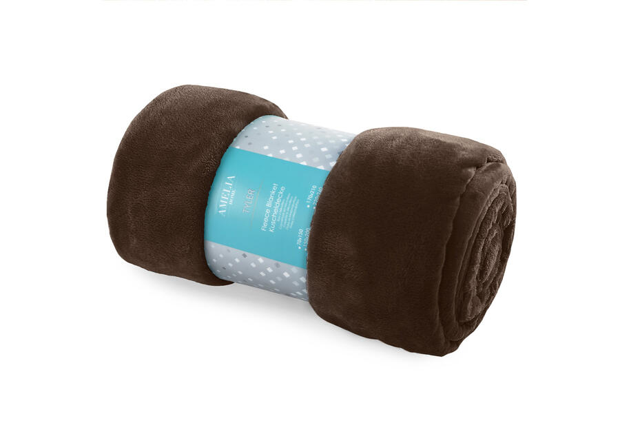 Zdjęcie: Koc Tyler brown 170x210 cm AMELIA HOME