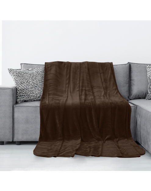 Zdjęcie: Koc Tyler brown 170x210 cm AMELIA HOME