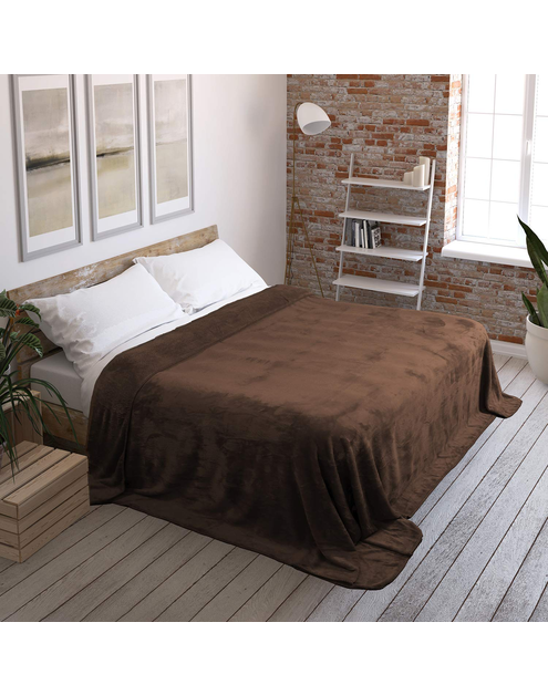 Zdjęcie: Koc Tyler brown 170x210 cm AMELIA HOME