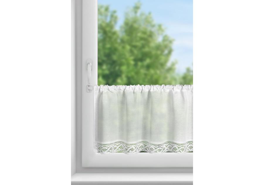 Zdjęcie: Firana gotowa Vince na taśmie 100 x 40 cm biały EUROFIRANY