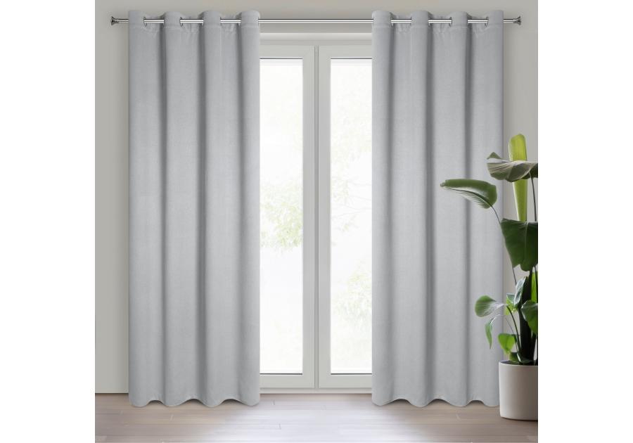 Zdjęcie: Zasłona gotowa Amaro 140x250 cm szary EUROFIRANY