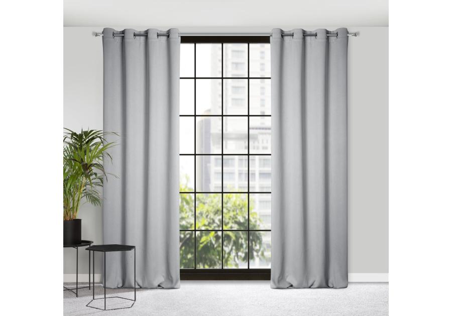 Zdjęcie: Zasłona gotowa Amaro 140x250 cm szary EUROFIRANY