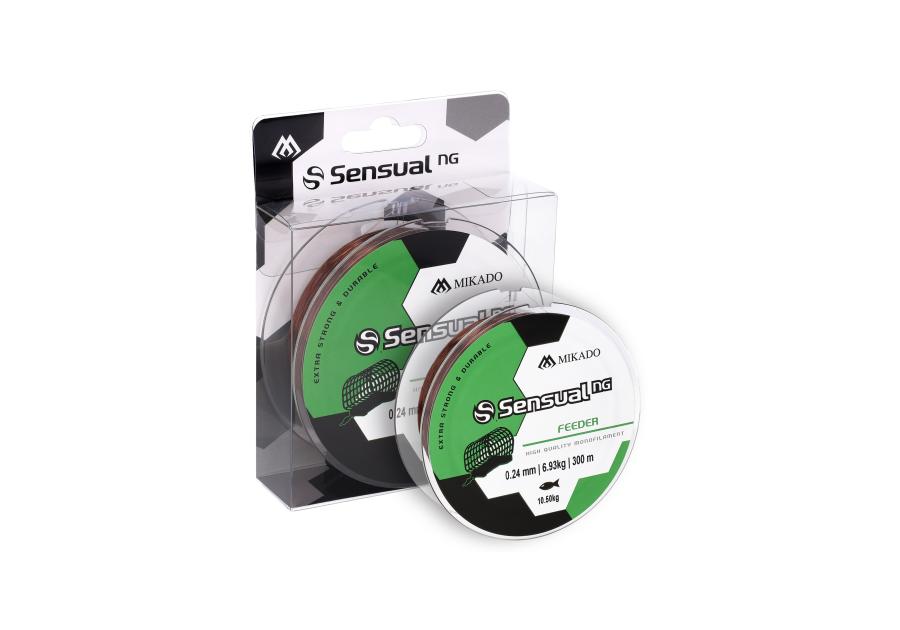 Zdjęcie: Żyłka Sensual n.g. feeder 0.24 mm - 10.5 kg - 300 m brązowa MIKADO