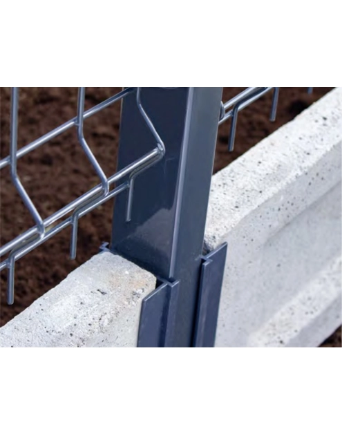 Zdjęcie: Łącznik z tworzywa sztucznego do podmurówki ogrodzenia W LDN20 PLA RAL 7016 JONIEC