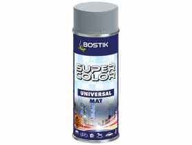 Lakier uniwersalny ogólnego zastosowania Super Color Universal Mat szary RAL 7001 400 ml BOSTIK