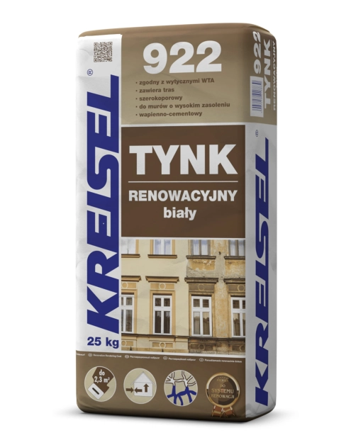 Zdjęcie: Tynk renowacyjny 922 25 kg KREISEL