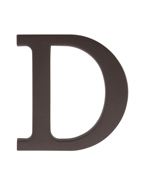 Zdjęcie: Litera "D" plastikowa brązowa 90 mm METRO