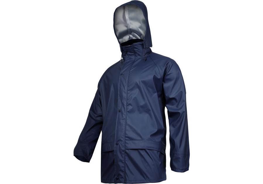 Zdjęcie: Kurtka przeciwdeszczowa PU, granatowa, XL, CE, LAHTI PRO