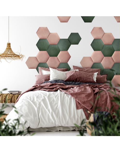 Zdjęcie: Panel tapiecrowany Mollis Hexago 17x17 cm ME25 STEGU