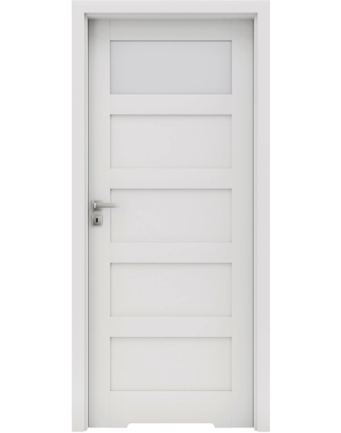 Zdjęcie: Drzwi wewnętrzne Bianco Nube 2 modułowe z podcięciem wentylacyjnym WC INVADO