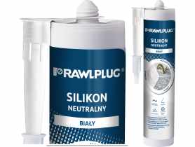 Silikon neutralny biały - kartusz plastikowy - 300 ml