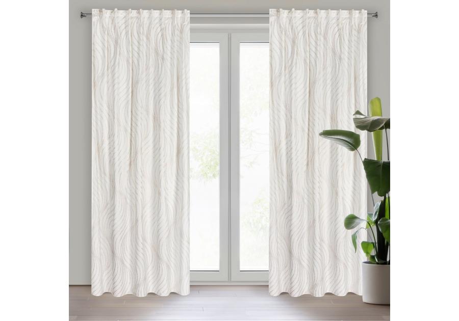 Zdjęcie: Zasłona 140x270 cm, taśma flex EUROFIRANY