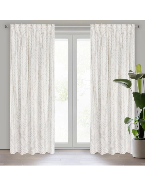 Zdjęcie: Zasłona 140x270 cm, taśma flex EUROFIRANY