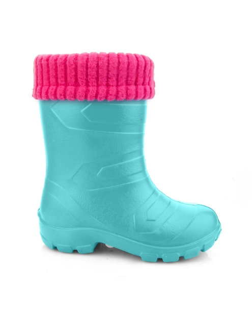 Zdjęcie: Kalosze dziecięce Aspen 845 rozmiar 32 turquise/róż LEMIGO