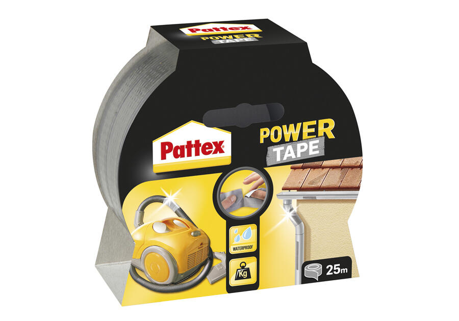 Zdjęcie: Taśma naprawcza Power Tape - srebrna 48 mm - 25 m PATTEX