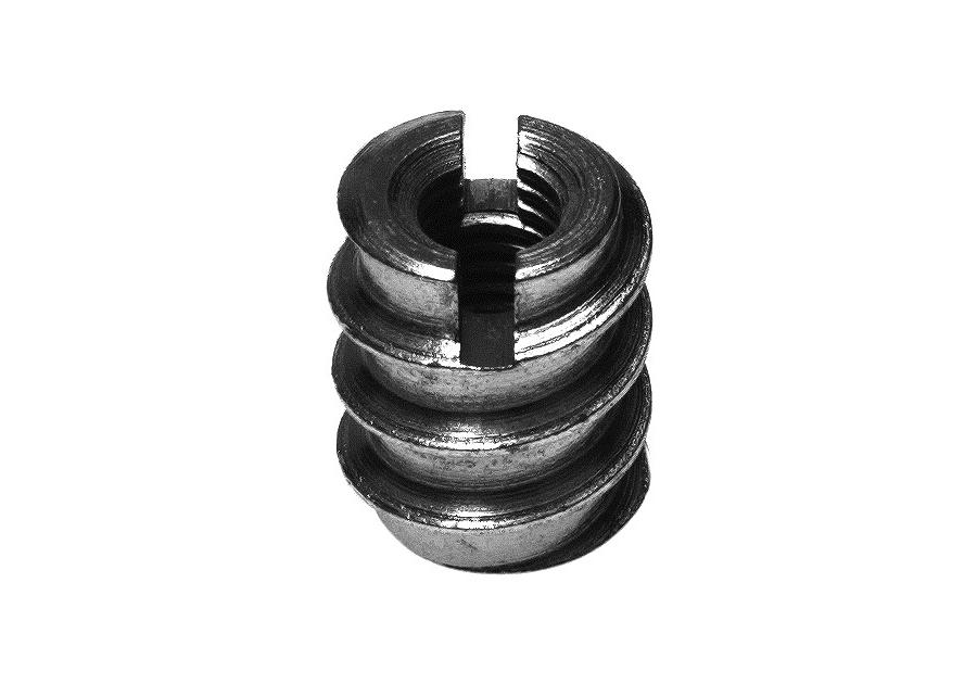 Zdjęcie: Nakrętki wkręcane w drewno naciecie płaskie ocynkowane M 8x18 mm, 2 sztuki HSI