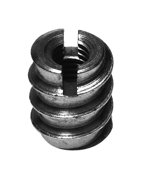 Zdjęcie: Nakrętki wkręcane w drewno naciecie płaskie ocynkowane M 8x18 mm, 2 sztuki HSI