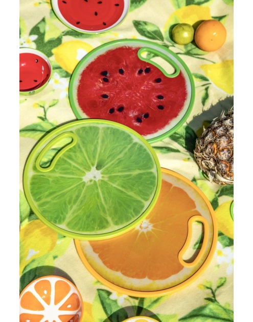 Zdjęcie: Deska kuchenna Tropicana średnica 30 cm dekoracja limonka ALTOM DESIGN