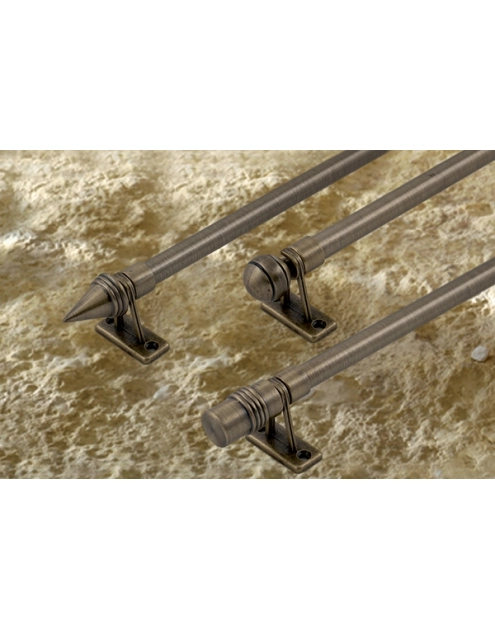 Zdjęcie: Karnisz mini Zeus fi 10 mm - 100 cm walec złoto KARWEL