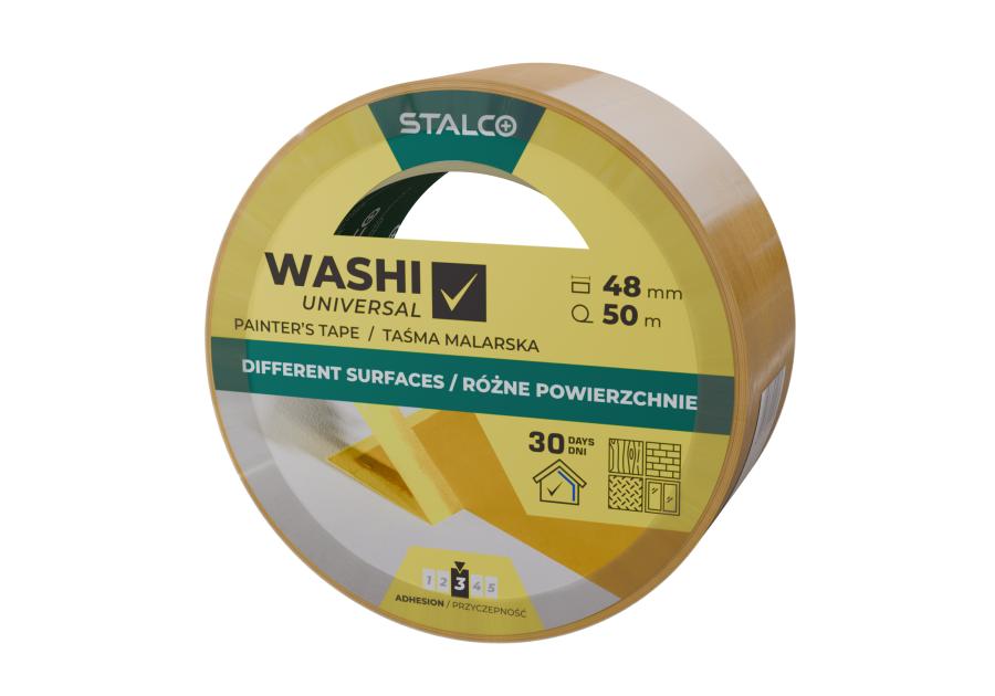 Zdjęcie: Taśma malarska Washi uniwersalna 48 mm x 50 m STALCO