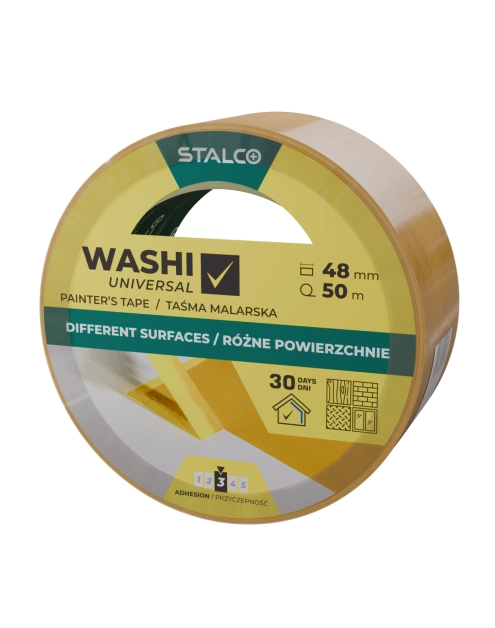 Zdjęcie: Taśma malarska Washi uniwersalna 48 mm x 50 m STALCO