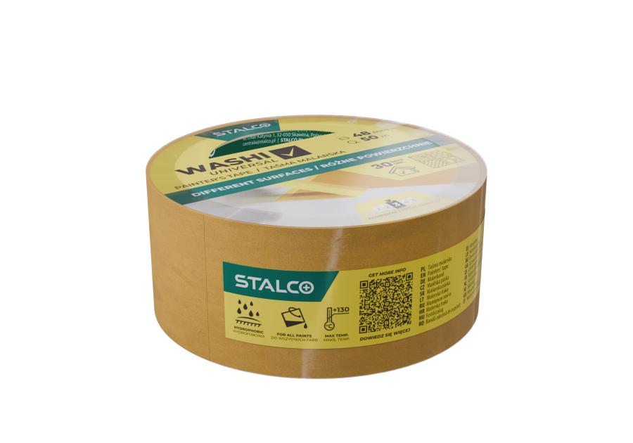 Zdjęcie: Taśma malarska Washi uniwersalna 48 mm x 50 m STALCO