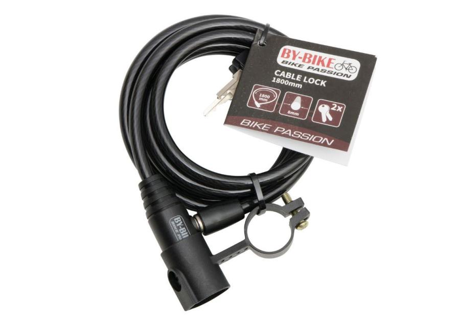 Zdjęcie: Zapięcie rowerwe na kluczyk 8x1800 mm BY-BIKE