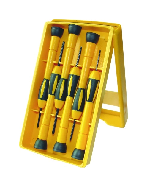 Zdjęcie: Wkrętaki zegarmistrzowskie 6 szt. 4x płaskie 2x ph HOME TOOLS