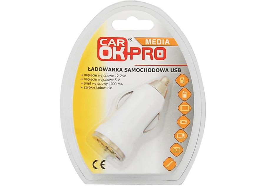 Zdjęcie: Ładowarka samochodowa 1xUSB PROFAST