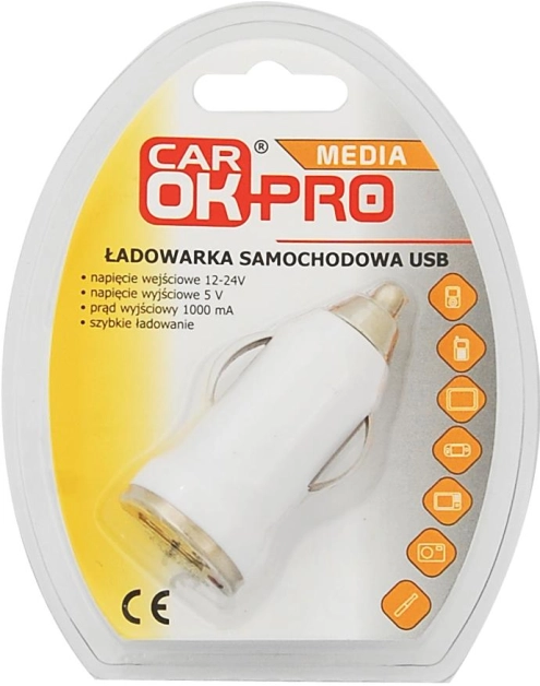 Zdjęcie: Ładowarka samochodowa 1xUSB PROFAST