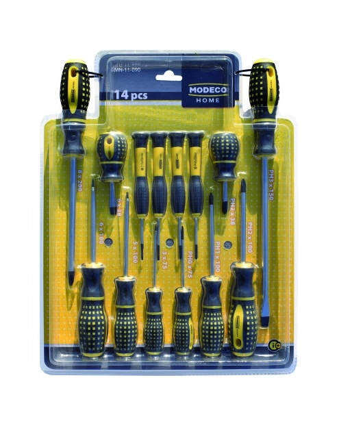 Zdjęcie: Wkrętaki złoto-szare 14 sztuk MODECO HOME