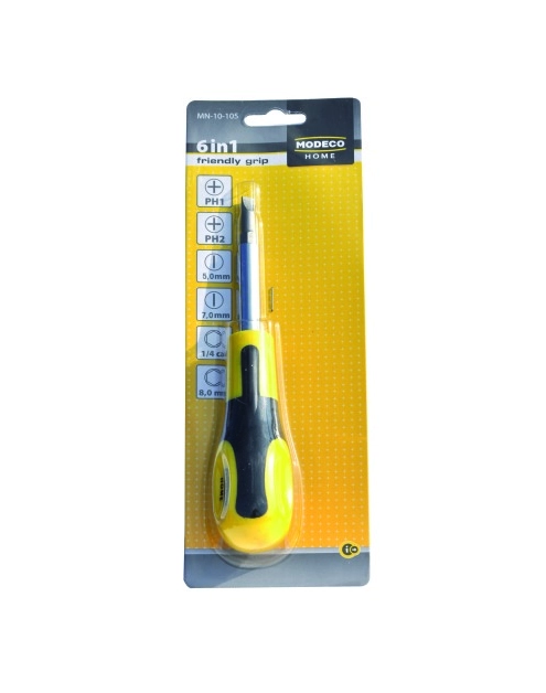 Zdjęcie: Wkrętak sześć w jednym friendly grip HOME TOOLS